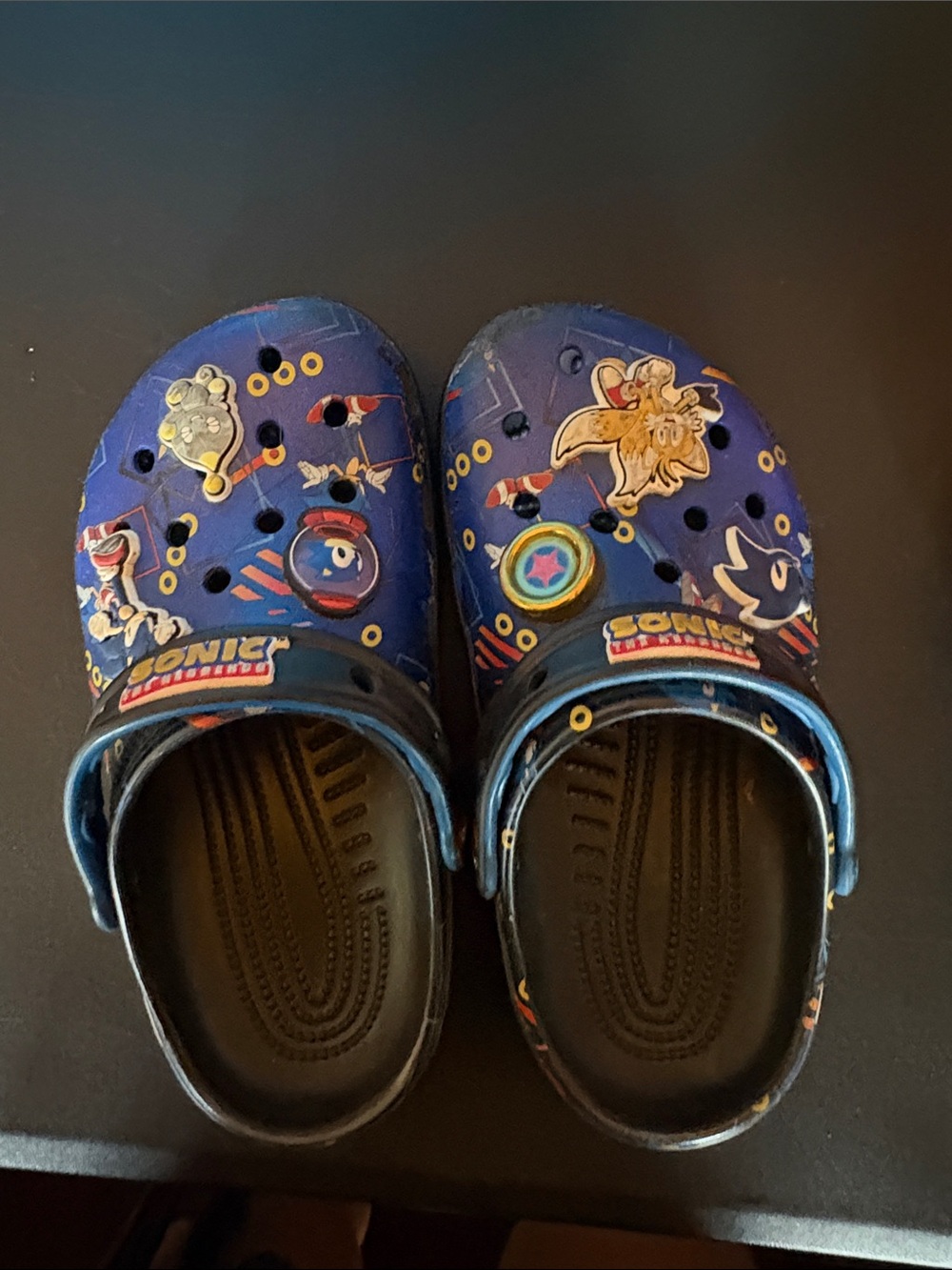CROCS Kids Sonic Graphic Clogs - Blue